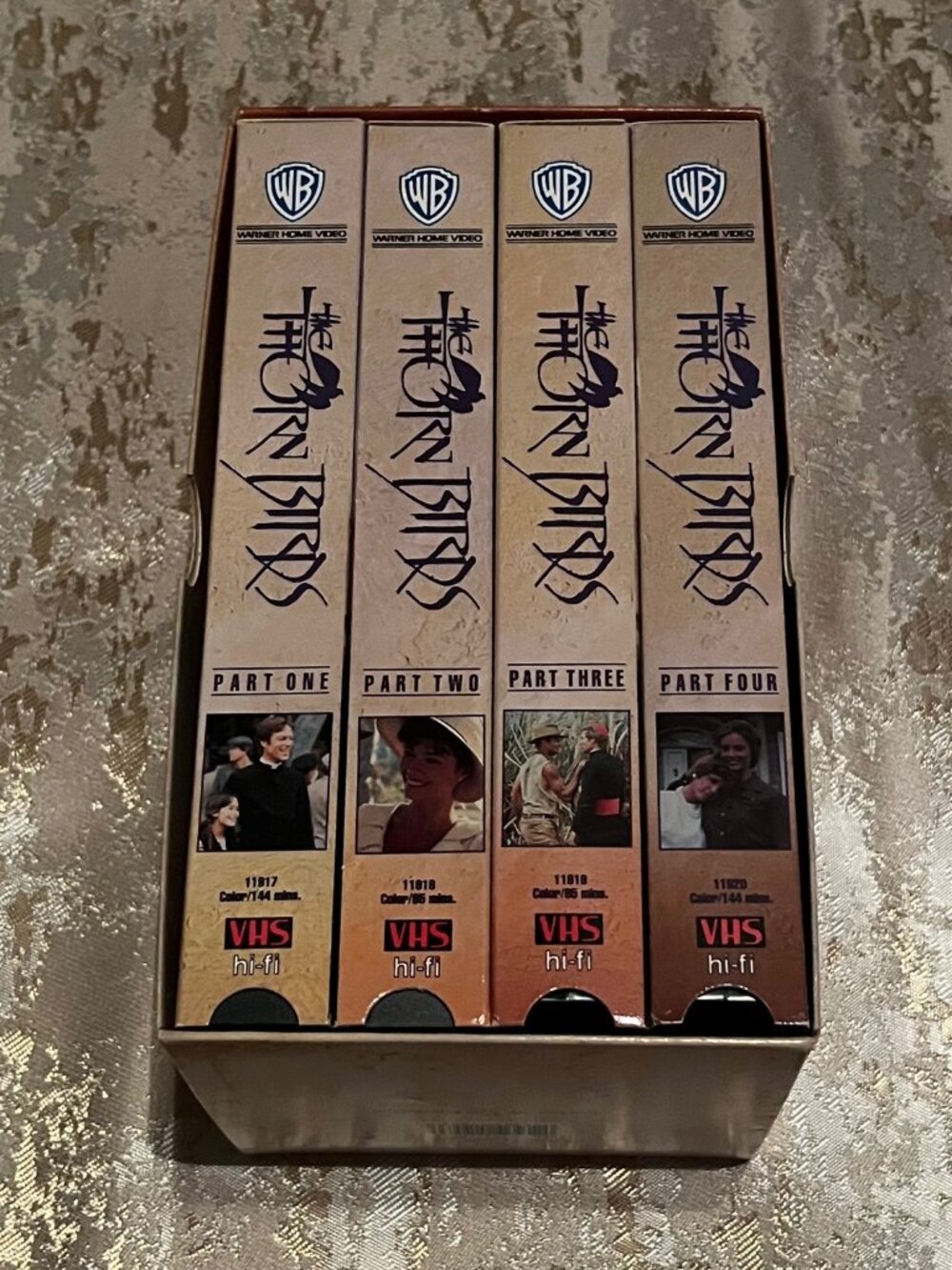 The Thorn Birds Complete Four Volume VHS Set Chamberlain Ward Drama 80s TV
